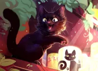 Quebra-cabeça Black cat JI-JI