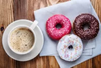 Jigsaw Puzzle Coffee and Donuts