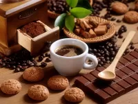 Jigsaw Puzzle Coffee with chocolat