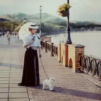 Quebra-cabeça the lady with the dog