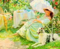 Jigsaw Puzzle The lady with the dog