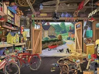 Puzzle Grandpa garage
