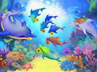 Jigsaw Puzzle Dolphins