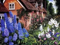 Jigsaw Puzzle Delphinium from Susan