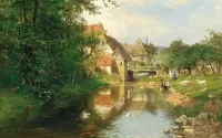 Слагалица Village on the river