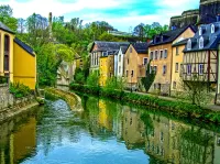 Jigsaw Puzzle Village in Luxembourg