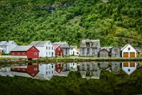 Rompecabezas A village in Norway