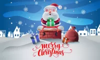 Jigsaw Puzzle Santa with gifts