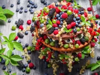 Jigsaw Puzzle Dessert of berries