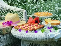Zagadka Dessert in garden