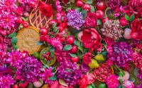 Quebra-cabeça Desserts and flowers