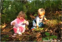 Puzzle deti v lesu