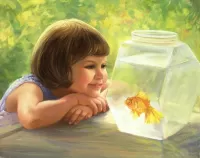 Jigsaw Puzzle The girl and the fish