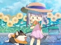 パズル Girl and dog