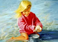 Rätsel Girl with a shell
