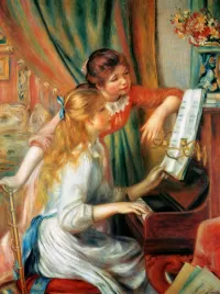 Пазл Девочки за пианино