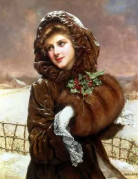 Bulmaca Girl-winter