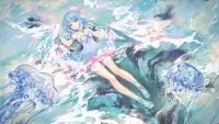Jigsaw Puzzle Girl and the sea