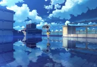 Puzzle Girl and reflection