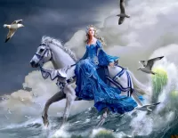Слагалица Girl on a horse
