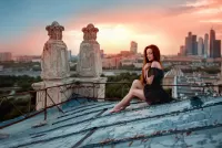 Слагалица The girl on the roof