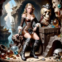 Jigsaw Puzzle Pirate girl