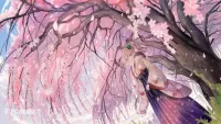 Слагалица The girl under the Sakura