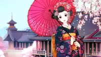 パズル Girl with a red umbrella