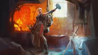 Слагалица The girl with a hammer