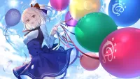 Слагалица Girl with balloons