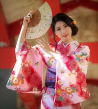 Jigsaw Puzzle Girl in kimono