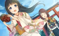 Puzzle Girl in kimono