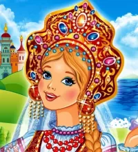 Slagalica Girl in a headdress