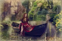 Jigsaw Puzzle The girl on the boat