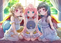 Puzzle Girls with a toy
