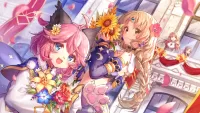 Puzzle Girls with flowers