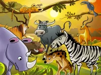 Jigsaw Puzzle Wild animals