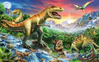 Пазл Динозавры