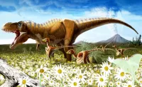 Пазл Динозавры на прогулке
