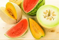 Jigsaw Puzzle Melon and watermelon