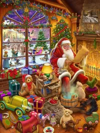 Jigsaw Puzzle santa's house