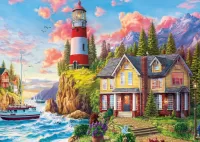 Jigsaw Puzzle House at the lighthouse