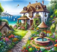 Jigsaw Puzzle House by the sea