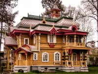 Quebra-cabeça House in Russian style