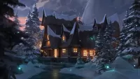 パズル The house in the winter