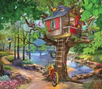 Jigsaw Puzzle Tree house