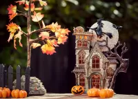 パズル Halloween house