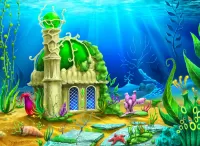 Jigsaw Puzzle House under water