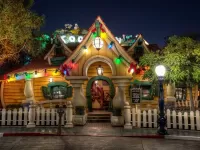 Quebra-cabeça House in fairy lights