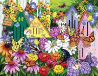 Jigsaw Puzzle Houses for butterflies